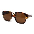 thumbnail image 2 of Womens Horn Rim Large Butterfly Plastic Fashion Sunglasses Tortoise - Brown, 2 of 4