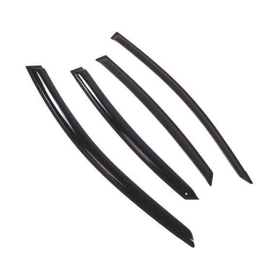 Tuningpros WD2-691 Outside Mount Window Visor Deflector Rain Guard Dark Smoke 4 Pcs Set For 2011-2017 Hyundai Accent