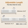 thumbnail image 4 of Adjustable AC Air Flow Deflector, Air Conditioner Deflector, Mini Split Vent Deflector, Anti-Direct Blowing Shield for Wall-Mounted Air Conditioners For Home Comfort No Drilling Installation Required, 4 of 9