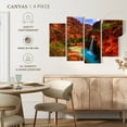 thumbnail image 5 of Elephant Stock Havasupai Canyon Falls Wall Art - Horizontal Multi Panel Canvas - Living Room Wall Decor - Nature Multi Panel - Brown And Blue Decor - 52" x 32", 5 of 8