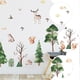 thumbnail image 3 of Cartoon Wall Decals Cartoon Pine Tree Animals Forest Themed Wall Sticker, 3 of 5