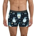 thumbnail image 2 of Goofa Gnome and Snowflakes Printed Men's Boxer Briefs Underwear, Moisture-Wicking Underwear, Trunk,Soft and Breathable Cotton Underwear-XX-Large, 2 of 9