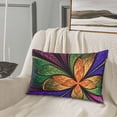 thumbnail image 5 of Naloa Multicolored Beautiful Flower1 Pillowcase, Throw Pillowcase, Wrinkle-Free, Stain-Resistant with Hidden Zipper for Bedroom Sofa-20"x30", 5 of 6
