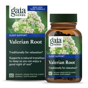 Gaia Herbs Valerian Root - 60 Vegan Liquid Phyto-Caps (30-Day Supply)