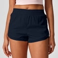 thumbnail image 4 of Hurxie Women's Athletic Shorts High Waisted Running Short Pocket Sporty Shorts Gym Workout Shorts Navy,2XL, 4 of 5