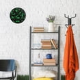 thumbnail image 4 of 9.84in Neon Circuit Design PVC Canvas Wall and Table Clock with Canvas Texture, Black or Gold Hands, 4 of 11