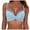Light Blue-01, variant on Lopeceal Women's Twist Front V Neck Bikini Top Padded Adjustable Spaghetti Straps Bathing Suit Tops Only