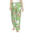 thumbnail image 2 of Lsque Cute Frog2 Print Women's Pajama Pants, Lounge Pant - Comfortable Home Wear,Elastic Waistband, Stylish Design-XX-Large, 2 of 9