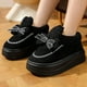 thumbnail image 5 of Zapatillas de algodón de tacón alto y suela gruesa para el hogar de las mujeres Zapatillas de conejo lindas de estilo coreano de invierno más terciopelo para mantener el calor y antideslizantes para a, 5 of 5