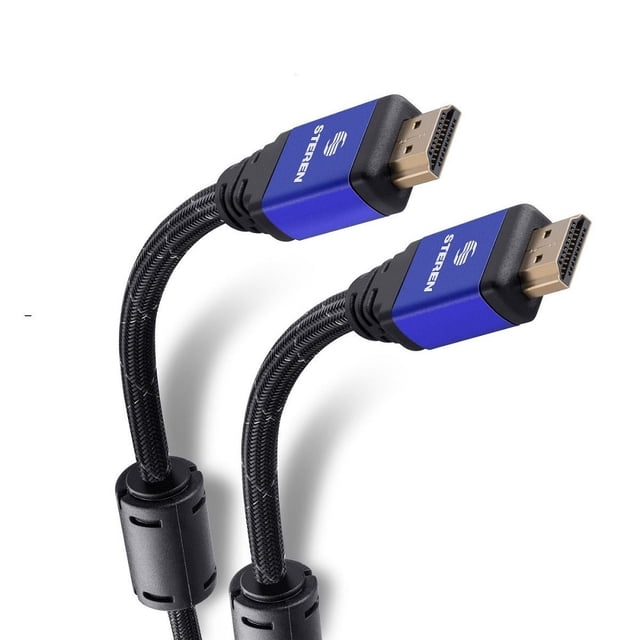 Cable Hdmi Elite 4k Filtros Ferrita 10m Azul Tipo Cordón Steren Steren 299-830_AZU