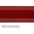 thumbnail image 3 of Runner Rug for Hallway Checkered Bordered Red Color 26 Inch or 31 Inch Wide by Your Length Choice Slip Resistant Rubber Backing Stain Resistant Pile Stair Runner, 3 of 6