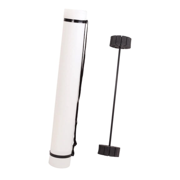 harayaa Archery Arrow Case Arrow Holder,with Strap,Quiver Storage Tube,with Divider Rack white