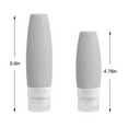 thumbnail image 2 of SUPTREE Silicone Travel Size Toiletries Bottles Containers 4 Pack Leakproof Squeezable Refillable Empty Travel Bottles(60ml/90ml), 2 of 7