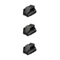 thumbnail image 2 of Advancent Pack de 4 protectores de patines para los dedos de los pies, protectores de patinaje para deportes al aire libre, color negro Type1 NO1, 2 of 6