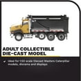 thumbnail image 3 of CAT Caterpillar CT660 SBFA with Ox Bodies Stampede Dump Truck Yellow and Black 1/50 Diecast Model by Diecast Masters, 3 of 9