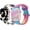 A1 Tie Dye+Cow Print, variant on 2 Pack Compatible with Apple Watch Bands 38MM 42MM 40MM 44MM 41MM 45MM 49MM Women Girls, Sport Silicone Fadeless Leopard Printed Pattern Cute Bands for iWatch Ultra SE Series 8 7 3 6 5 4 2 1