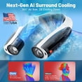 thumbnail image 2 of Ventilador de cuello Slientspin AI portátil, 6 velocidades, 8000 mAh, recargable, 2 of 8