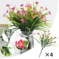 thumbnail image 2 of erfcxs 4pcs Flowers Outdoors Decoration Silk Flowers Spring Summer Garden Yard Porch Window Home Indoor Outdoor Mixed, 2 of 9