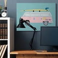 thumbnail image 2 of Stupell Industries Pink Beach Cruiser Van Summer Surf Illustration Canvas Wall Art by Mark Higden, 2 of 6