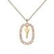 thumbnail image 1 of Collar de cadena larga con colgante de A-Z de 26 letras de circonia cúbica transparente de oro de ley 925 para mujer, gargantilla con inicial, accesorios de joyería, 1 of 4