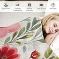 thumbnail image 3 of Nawypu  Wildflowers Floral Throw Blanket Botanical Floral Printed Blanket Super Soft Flannel Throw Blanket Lightweight Fluffy Plush Fuzzy Bed Blanket for Bedding Sofa and Travel, 3 of 6
