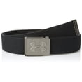 thumbnail image 1 of Under Armour Mens Webbing Golf Belt, Black (001)/Graphite, One Size Fits All, 1 of 2