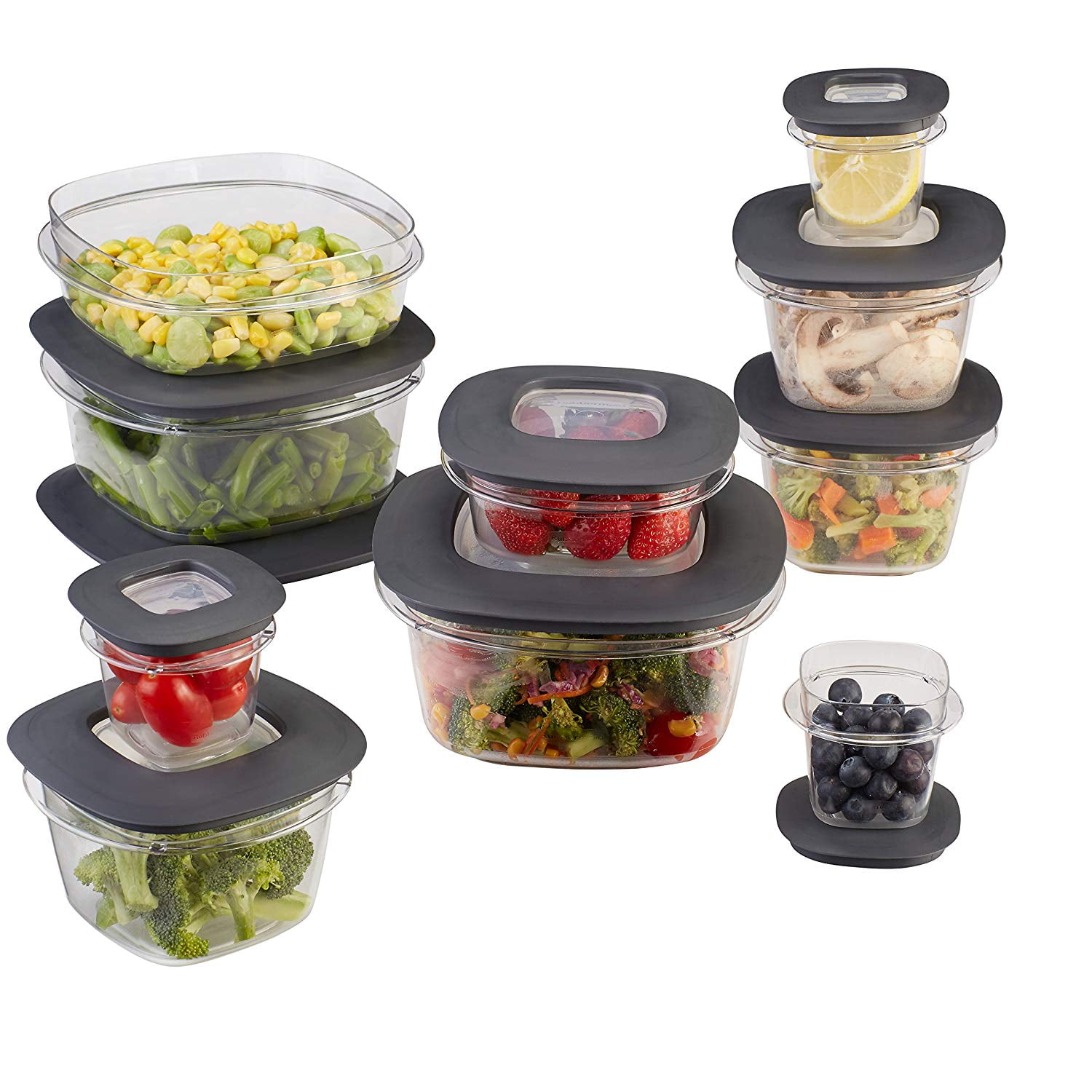 Rubbermaid Premier Food Storage Containers with Easy Find Lids 20-Piece Set 