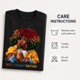 thumbnail image 2 of Not Today Satan Graphic T-Shirt, Unisex Classic Fit Short Sleeve Tee, 2 of 9