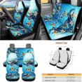thumbnail image 3 of HUISEFOR Sea Turtle Car Seat Cover Full Set Breathable Scratch-Resistant 15 Packs Set Including Car Steering Wheel Cover, Belt Cover, Air Vent Storage Bag, Fit for Most Sedans SUVs, 3 of 7