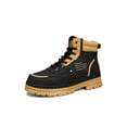 thumbnail image 1 of UKAP Mens Winter Boot Lace Up Ankle Boots Outdoor Booties Driving Shoes Lug Sole Short Bootie Black 7, 1 of 1