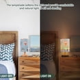 thumbnail image 5 of Animal Heads Table Lamp USB Bedside Desk Nightstand Lamp Printed Gifts Small Lamp Wood Base for Bedroom Living Room Kids Room College Dorm, 5 of 7
