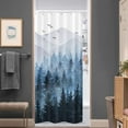 thumbnail image 6 of Clearance Sale Woodland Mildew-Proof Shower Curtain, Polyester Shower Curtain, Fenull Shower Curtain Blue Shower Curtain Water Fabric Shower Curtains for Bathroom Nature Tree Bath Curtain Men 2PC, 6 of 7