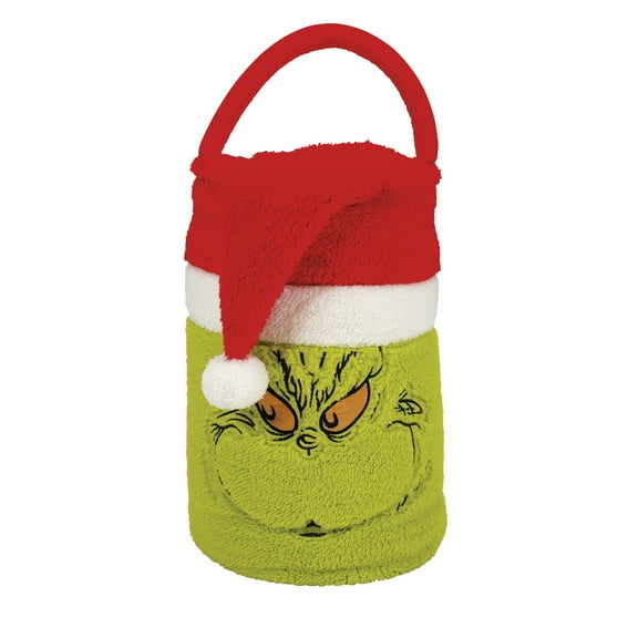 Department 56 Snowpinion Santa Grinch SnowThrow Throw Blanket 45inx60in