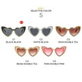 thumbnail image 4 of Cool Hip Hop Love Heart Shining Heart Sunglasses Heart-Shaped Diamond Sun Glasses Sunglasses for Women C3, 4 of 6