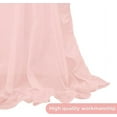 thumbnail image 7 of DriftAway Sophie Solid Sheer White Voile Window Curtains Ruffle Edge Rod Pocket 2 Panels, 52" x 54", Peach Pink, 7 of 7