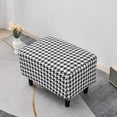 thumbnail image 2 of XUELC Stretch Ottoman Cover - Universal Fit Rectangle Footrest Cover with Non-Slip Elastic Bottom, Furniture Protector for Living Room, 2 of 6