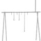 thumbnail image 5 of Estante colgante plegable para camping con ganchos, trípode para utensilios de cocina y almacenamiento para picnic Gris, 5 of 9