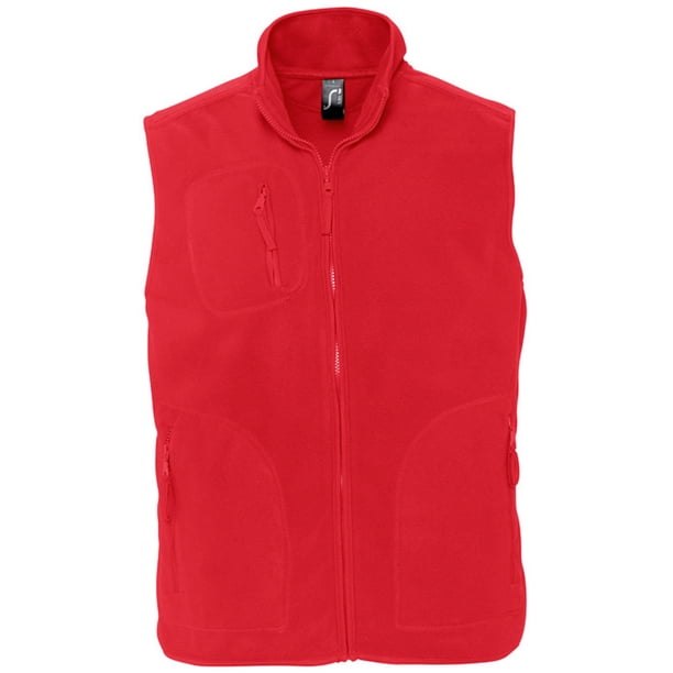 SOLS - Chaleco polar anti-bolas Modelo Norway Unisex (Rojo)