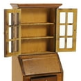 thumbnail image 2 of Raindrops Brown Wooden Miniature Cabinet for Decor Small Size Dollhouse Furniture Craft Accessory 1:12 Scale, 2 of 6