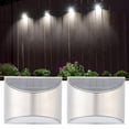 thumbnail image 2 of Cergrey Stainless Steel Solar Fence Security Lights Light‑Control Step Wall Lamp for Outdoor Use,Outdoor Wall Light,Solar Step Lights, 2 of 8