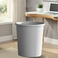 thumbnail image 7 of Kitchen Trash Can, Step-On Garbage Can with Lid, Tall Kitchen & Bathroom Trash Can, Small Office Waste Bin, Gray - Xuniizn, 7 of 7