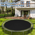 thumbnail image 2 of XMIKA Trampoline Jumping Mat, Fits 10/12/1416ft Diameter Round Trampoline, Replacement Trampoline Mat, Waterproof Anti-UV Trampoline Bounce Mat, (Spring not Included), Only for XMIKA Trampoline, 2 of 6