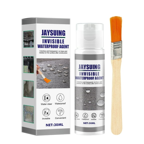 Yunuuuoa Waterproof Sealant Adhesive Leak Repair Kit for Roof Tiles Toilet Bathroom Sink Pipe Crack Fix Transparent Flexible Durable Industrial Grade Brush Included