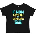 thumbnail image 3 of Inktastic If Mom Says No, My Grandma Will Say Yes Boys or Girls Baby T-Shirt, 3 of 5