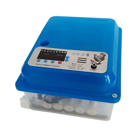 TECHTONGDA Digital Egg Incubator Automatic Poultry Hatcher with Egg Turning and LCD Display 16 eggs Temperature Control