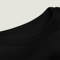 thumbnail image 5 of Riecok Unisex Baby Toddler Short Sleeve Romper Onesie Solid Color Round Neck Snap Crotch Shoulder Snaps Summer 0-24 Months Black 18 M, 5 of 5