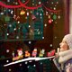 thumbnail image 4 of Gwong Decoración hogareña Árbol de Navidad Santa Snowflake Elk Wall Window Etiqueta Etiqueta decoración de la fiesta de Navidad Gwong 21029212, 4 of 7