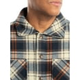 thumbnail image 5 of Wrangler Workwear Men's Button-up Bonded Flannel Texture Long Sleeve Overshirt, Size S-3XL, 5 of 12