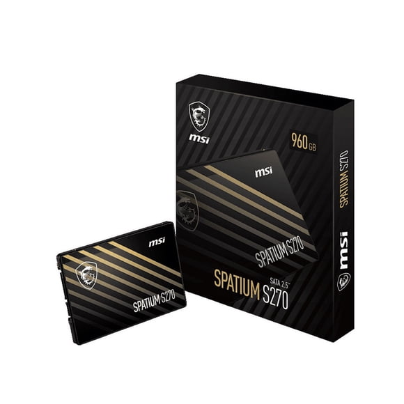 Unidad de Estado Solido SSD 2.5 960GB MSI SPATIUM S270 SATA III 500/450 MB/s negro