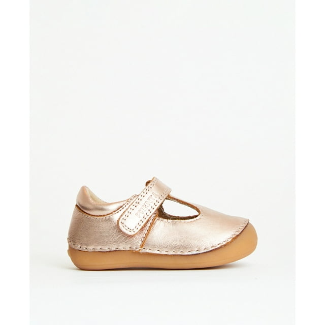 Atlas Rose Gold Metallic First Walker Shoe